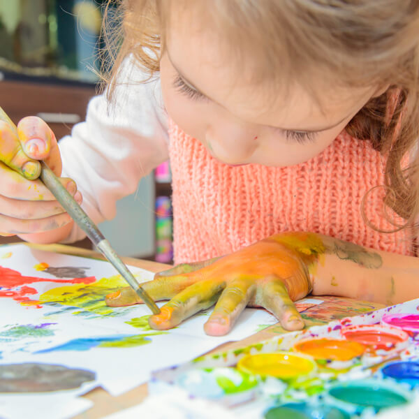 Child Hand Painting